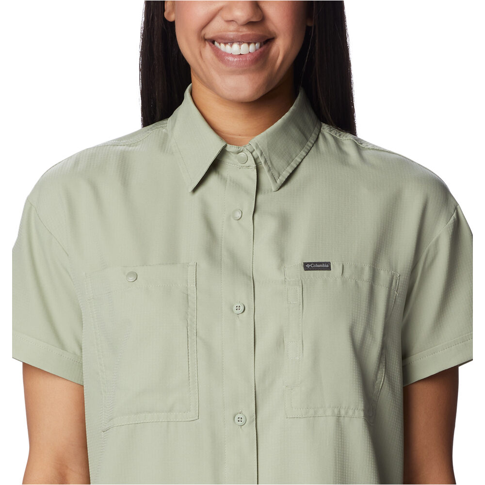 Columbia camisa montaña manga corta mujer Silver Ridge Utility SS Shirt vista detalle