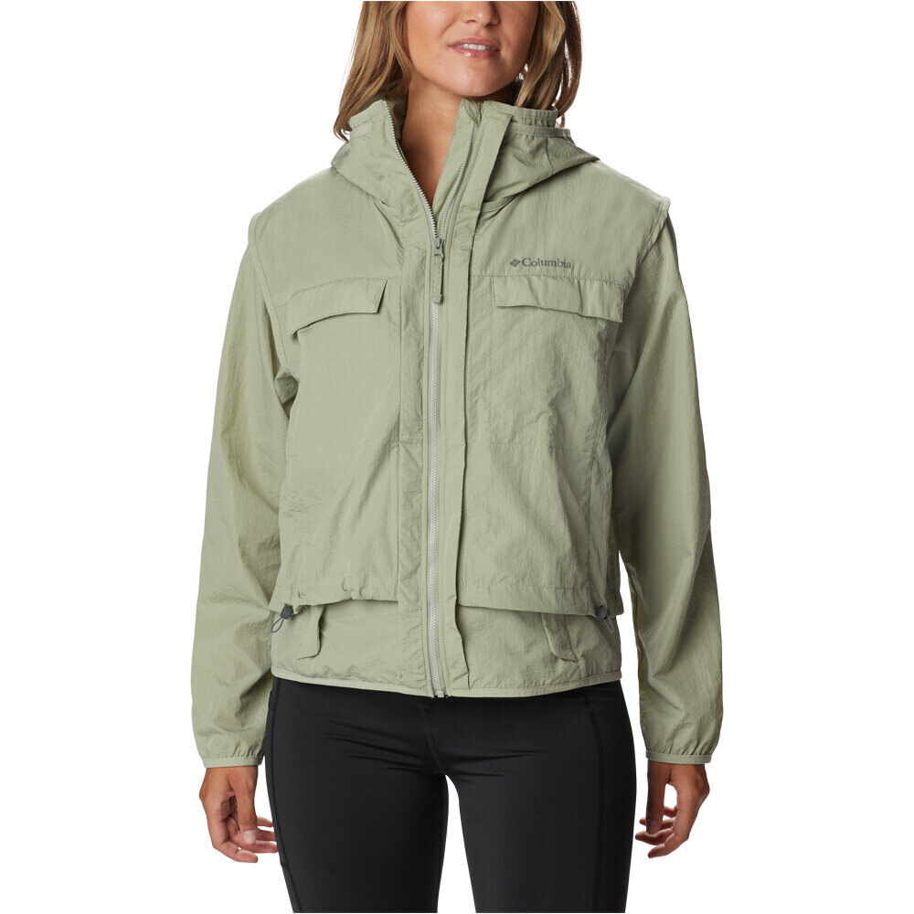 Columbia chaqueta softshell mujer Spring Canyon Wind Interchange vista frontal