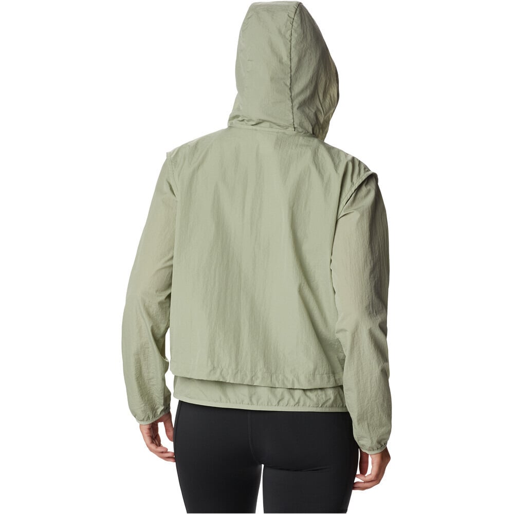 Columbia chaqueta softshell mujer Spring Canyon Wind Interchange vista trasera