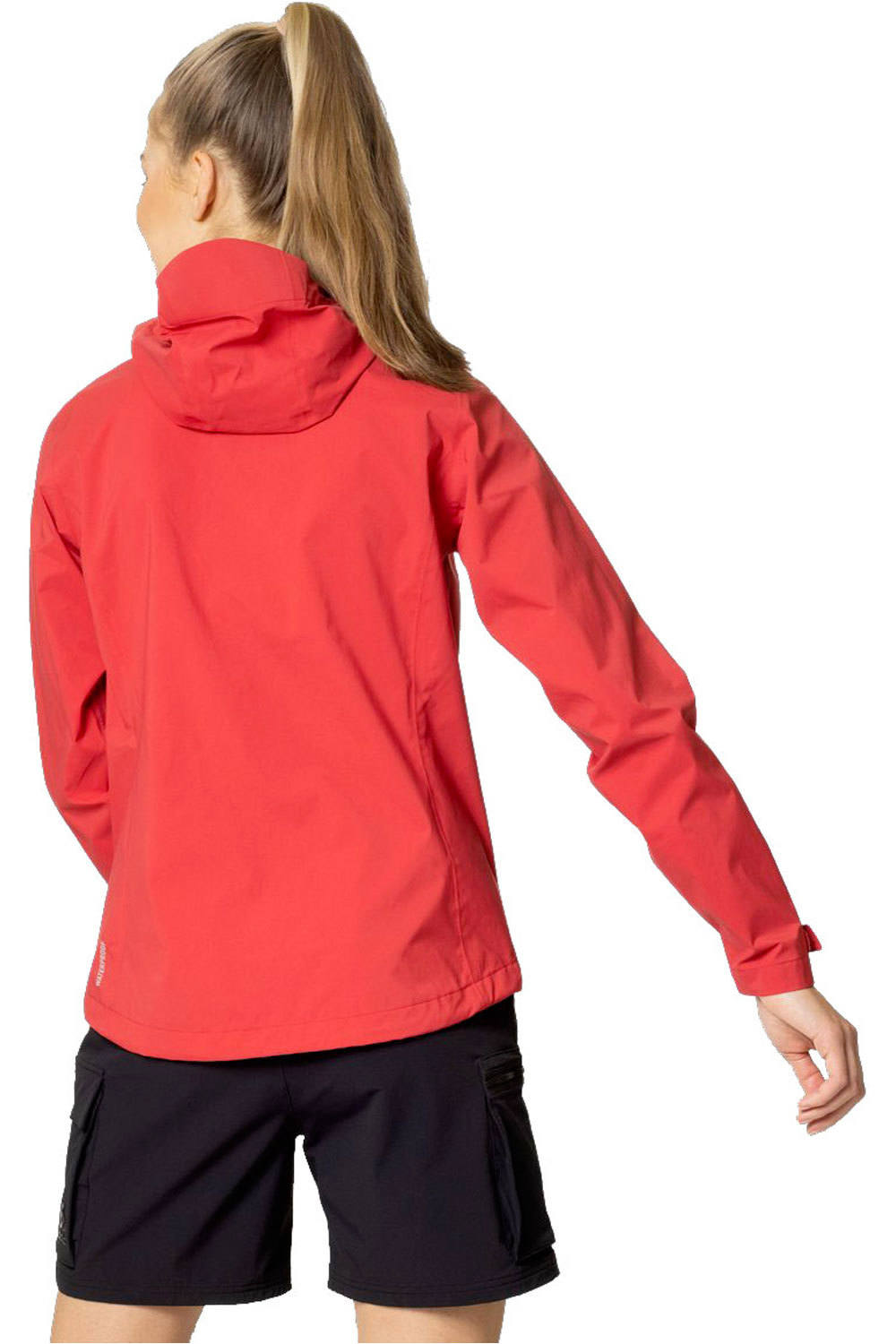 Odlo chaqueta impermeable mujer Jacket hardshell AEGIS 2.5L WATERPROOF vista trasera