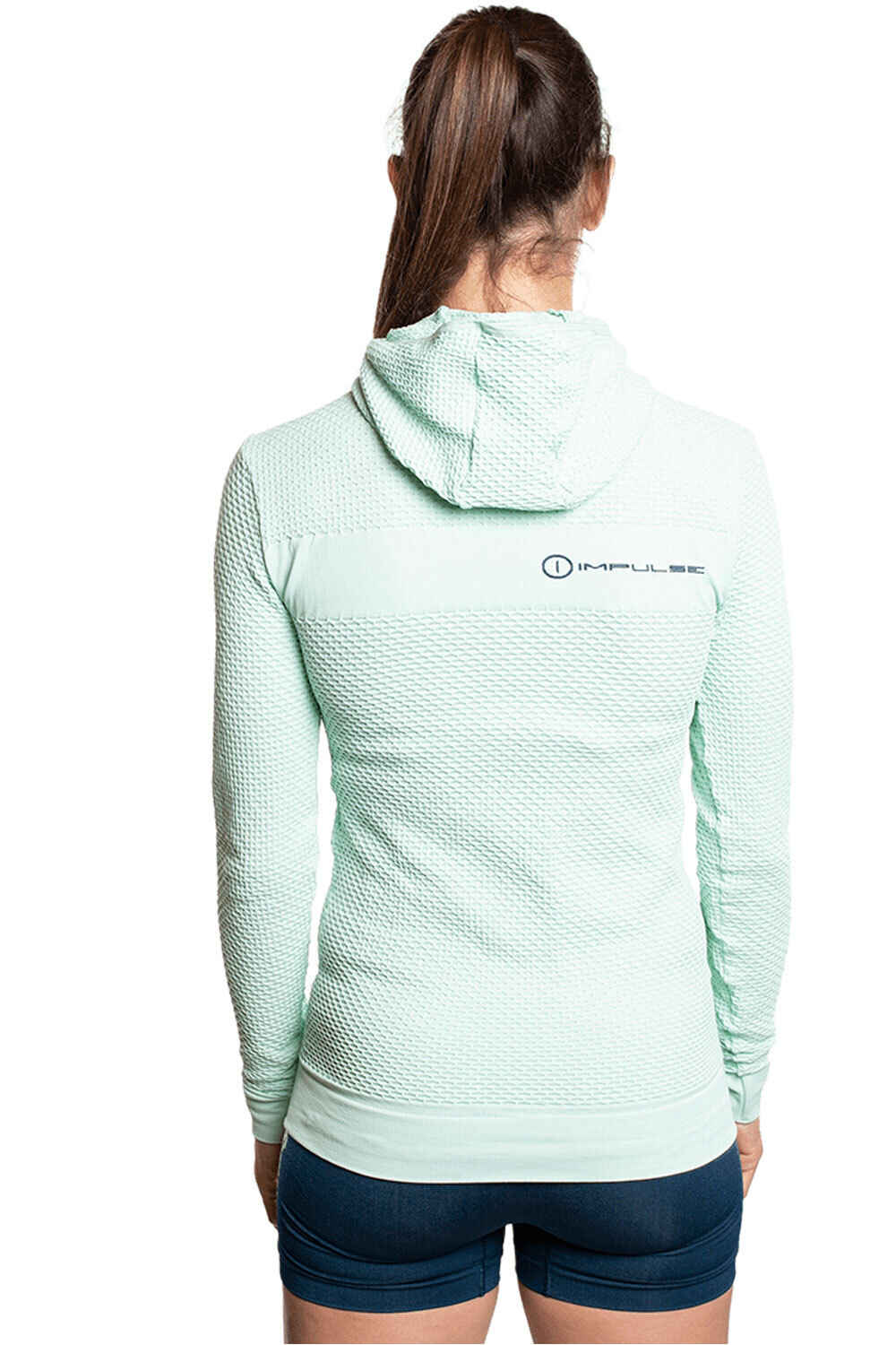 Trango camisetas trail running manga larga mujer SUDADERA LIMONE vista trasera