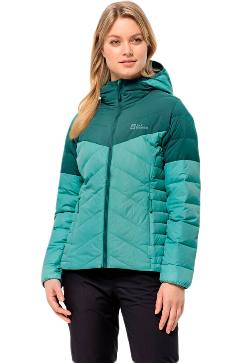 Jack Wolfskin chaqueta outdoor mujer TUNDRA DOWN HOODY W vista frontal