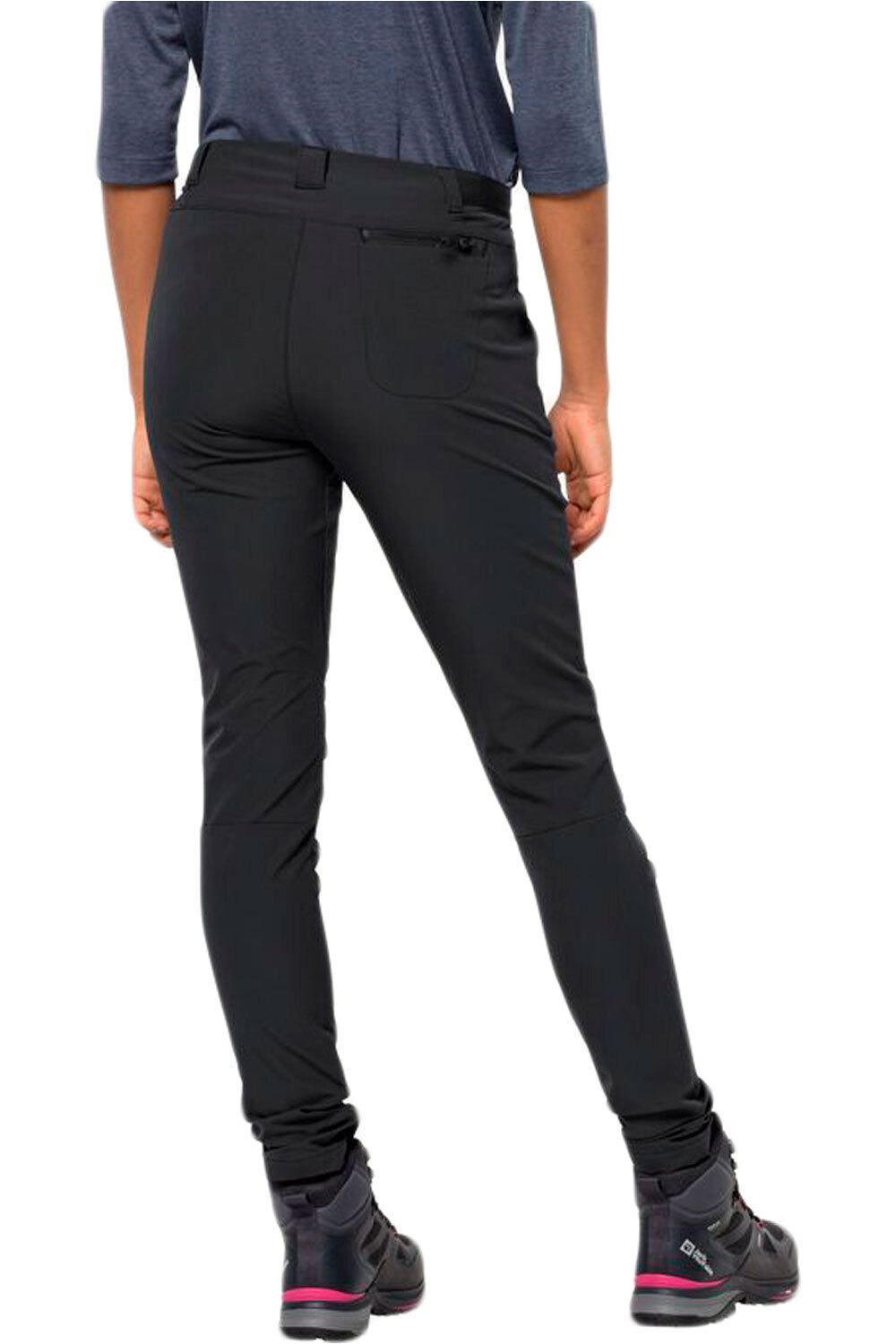 Jack Wolfskin pantalón montaña mujer GEIGELSTEIN SLIM PANTS W vista trasera