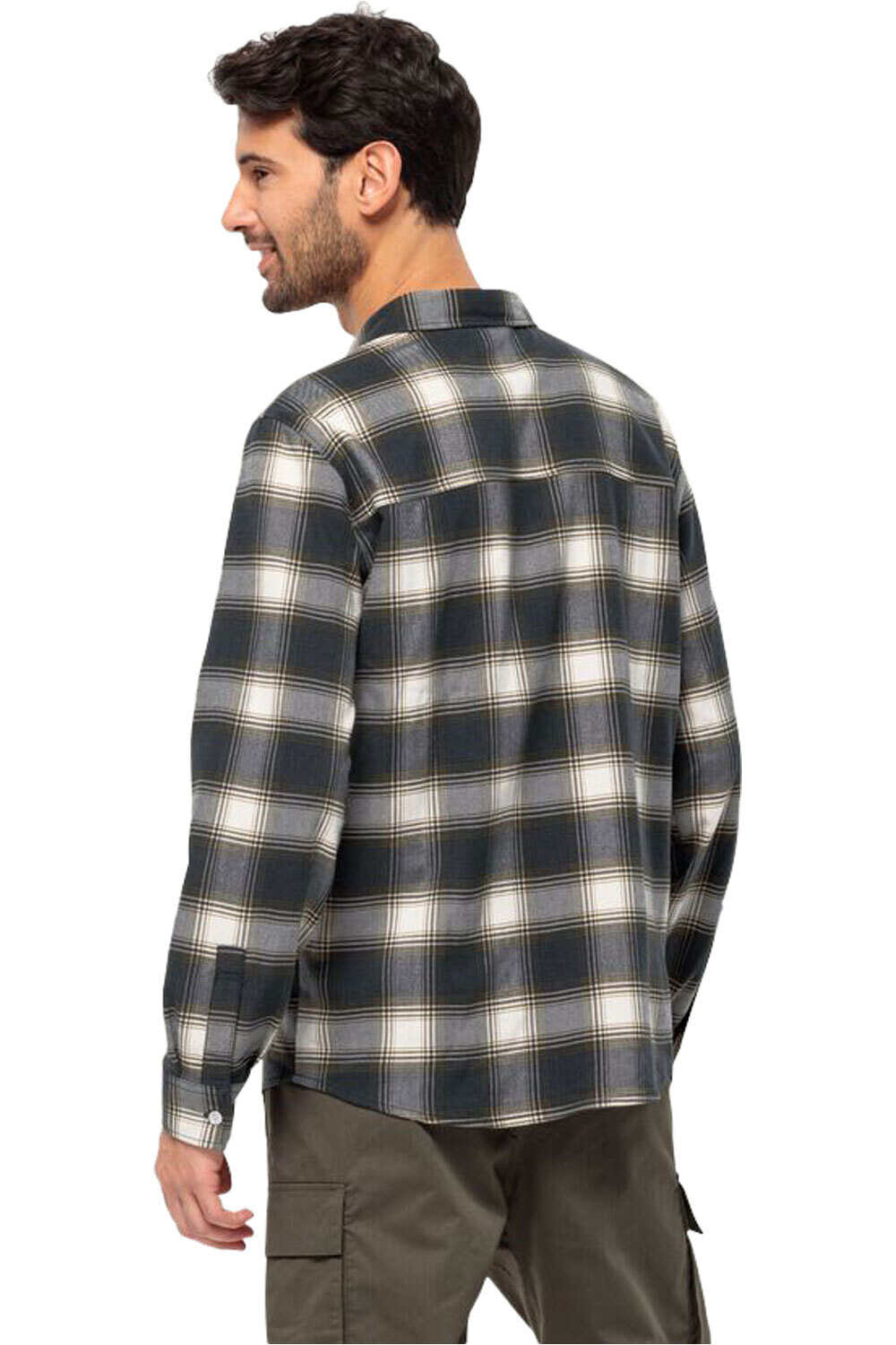 Jack Wolfskin camisa manga larga hombre WANDERWEG SHIRT M vista trasera