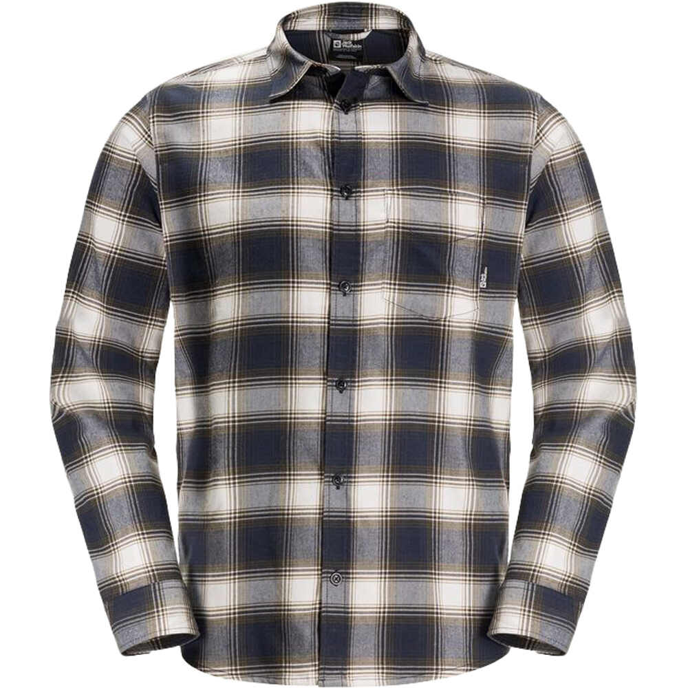 Jack Wolfskin camisa manga larga hombre WANDERWEG SHIRT M vista detalle