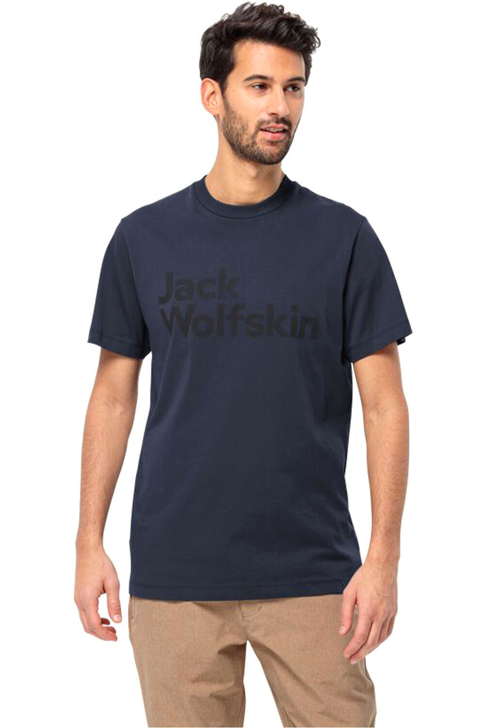 Jack Wolfskin camiseta manga corta hombre ESSENTIAL LOGO T M vista frontal