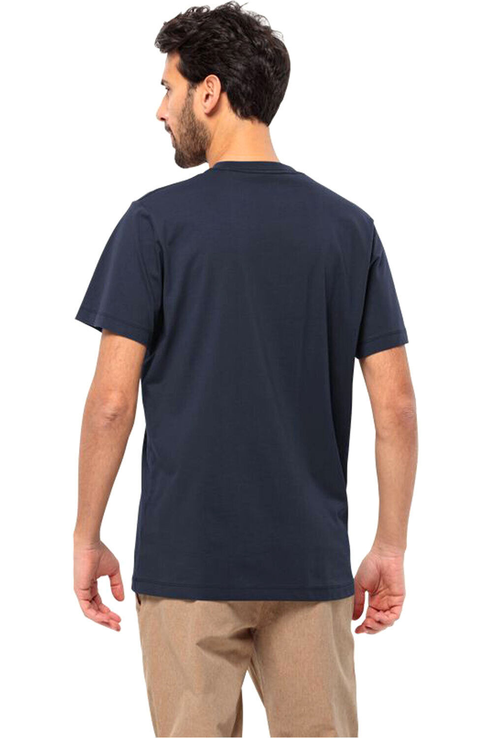 Jack Wolfskin camiseta manga corta hombre ESSENTIAL LOGO T M vista trasera