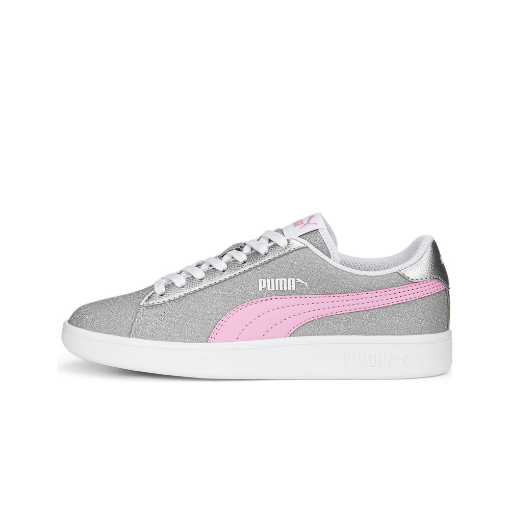 Puma zapatilla moda niño Smash v2 Glitz Glam Jr lateral exterior