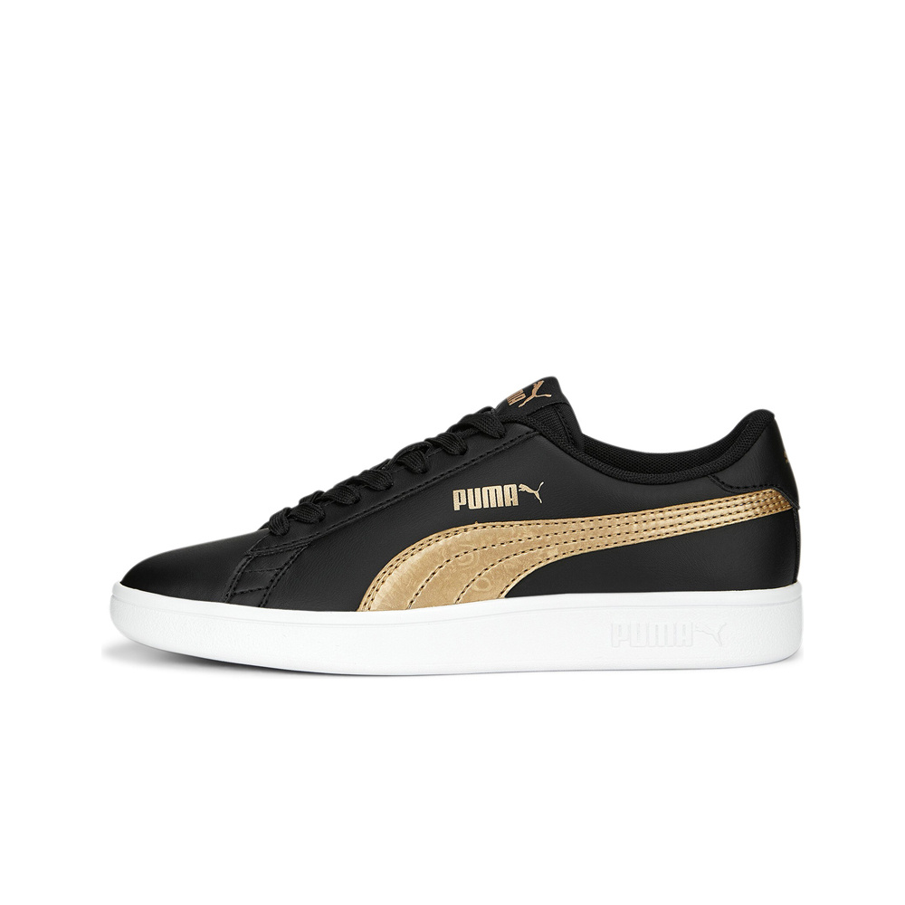 Puma zapatilla moda niño Smash v2 Metallics Jr lateral exterior