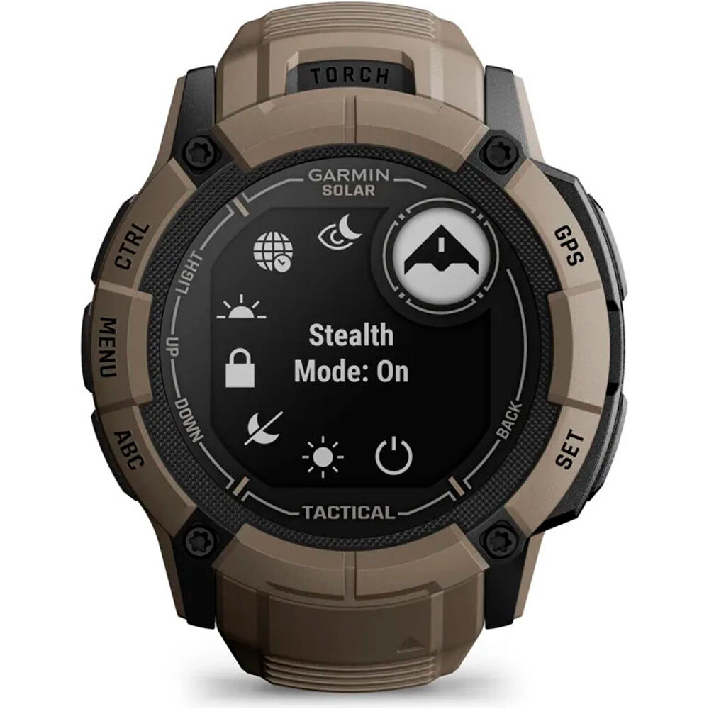 Garmin pulsómetros con gps Instinct 2X, Solar Tactical Edition Coyo 05