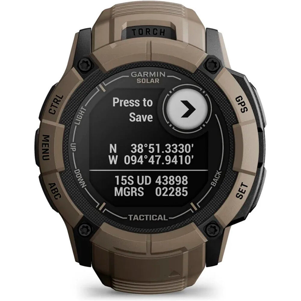 Garmin pulsómetros con gps Instinct 2X, Solar Tactical Edition Coyo 07