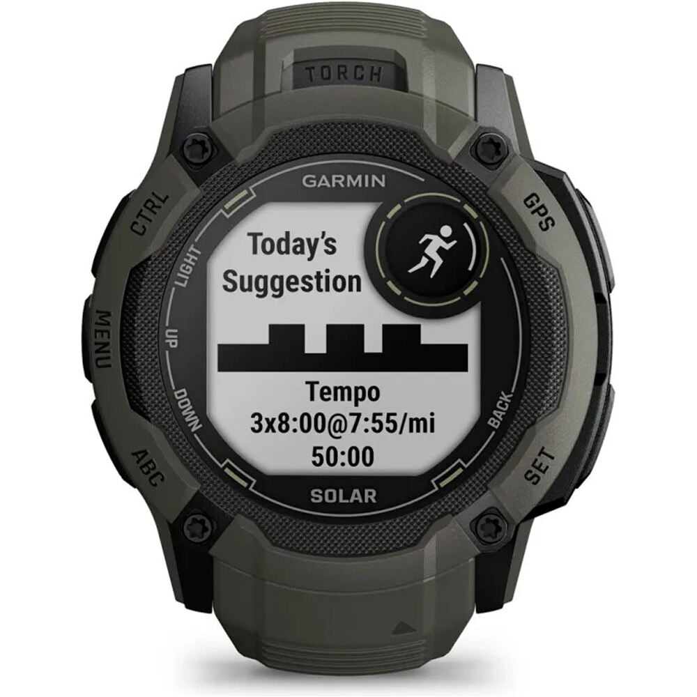 Garmin pulsómetros con gps Instinct 2X Solar Moss 04