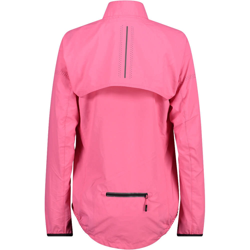 Cmp cortavientos ciclismo mujer WOMAN JACKET WITH DETACHABLE SLEEVES vista trasera