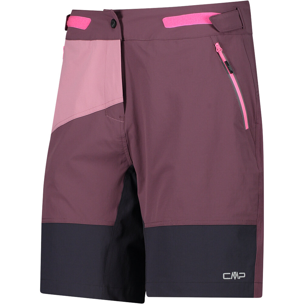 Cmp pantalón corto ciclismo mujer WOMAN FREE BIKE BERMUDA WITH INNER MESH UNDERWEAR 02