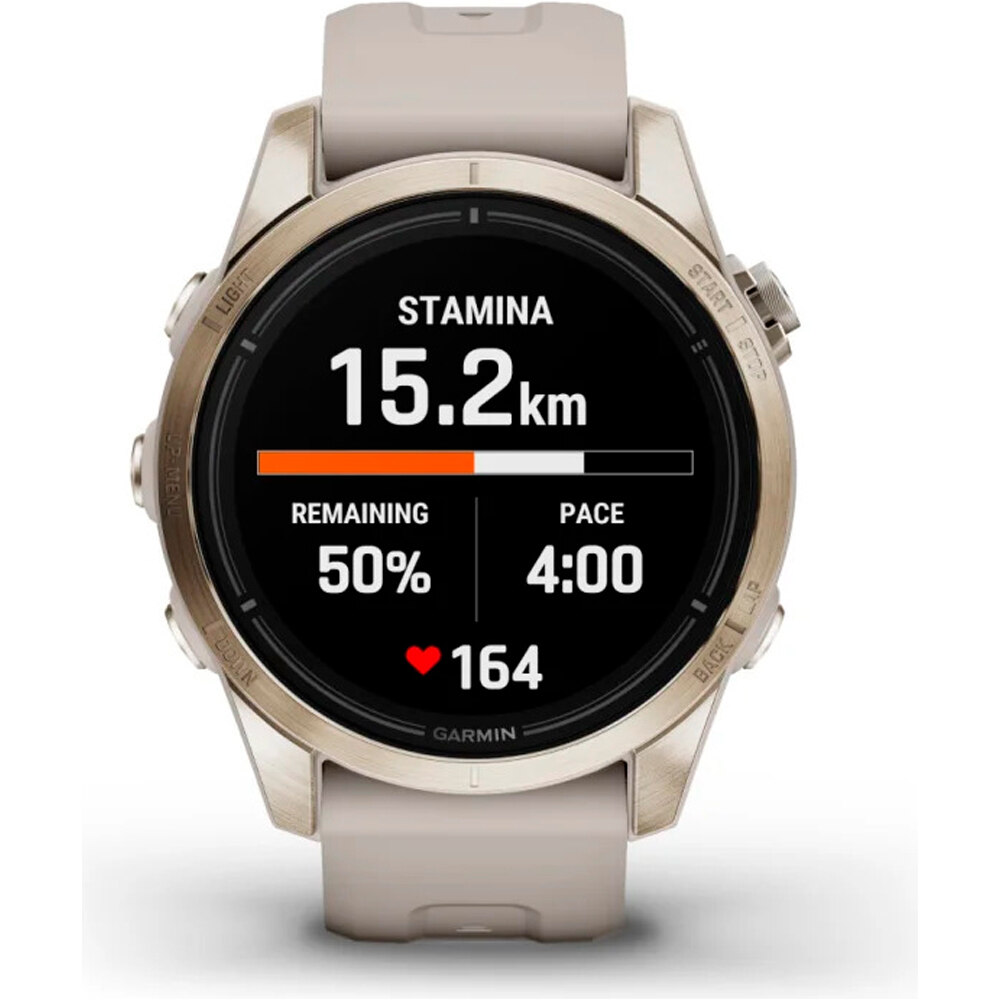 Garmin pulsómetros con gps EPIX PRO, 42mm, Saph, Cream Gold SS, Fr. 07