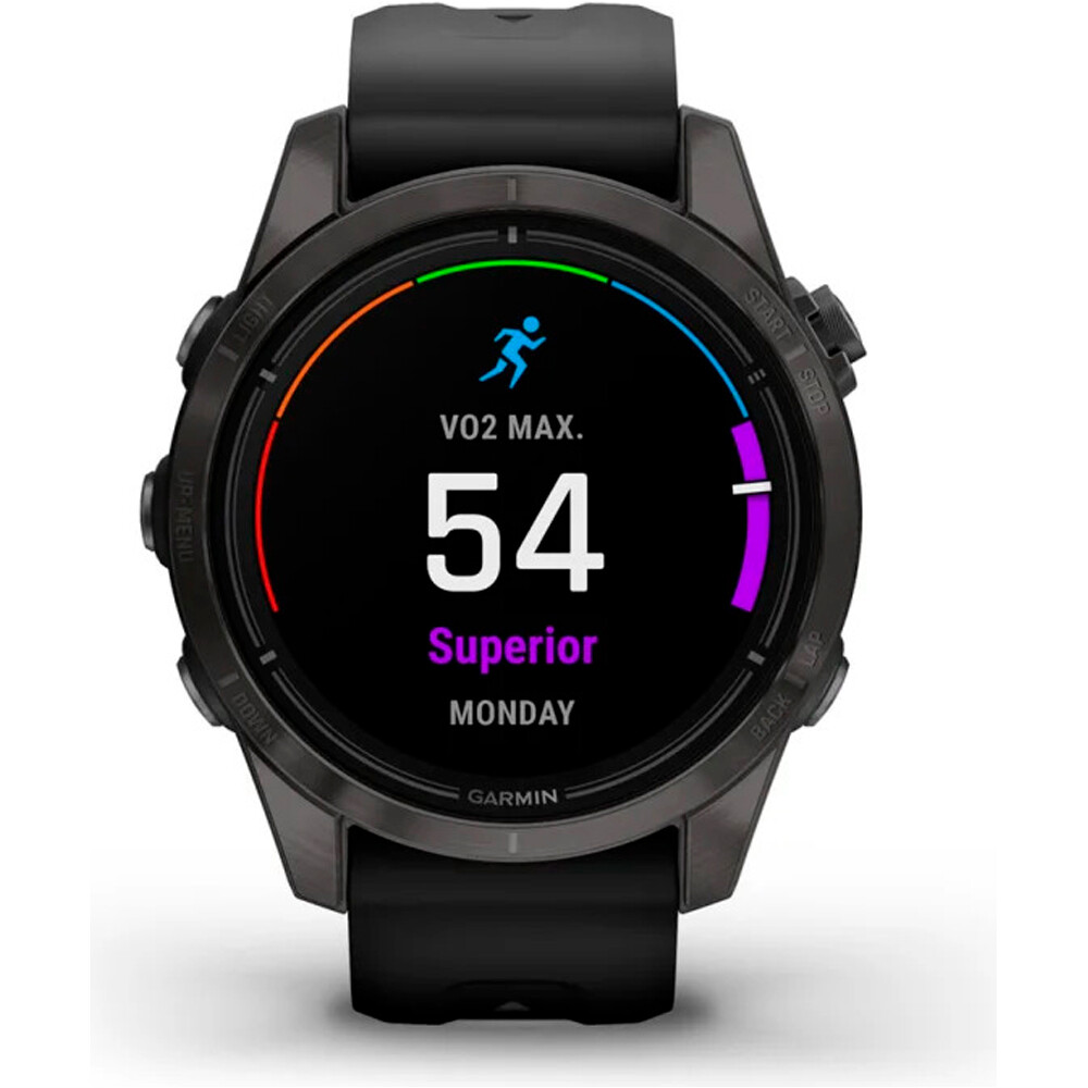 Garmin pulsómetros con gps EPIX PRO, 42mm, Saph, CrbnGry DLC Ti, Bl 04