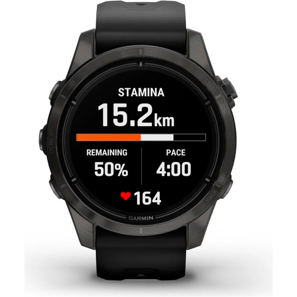 Garmin pulsómetros con gps EPIX PRO, 42mm, Saph, CrbnGry DLC Ti, Bl 07