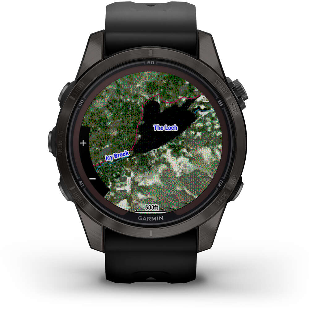 Garmin pulsómetros con gps fenix 7S Pro Saph Solar, Carbon Gray Ti 07