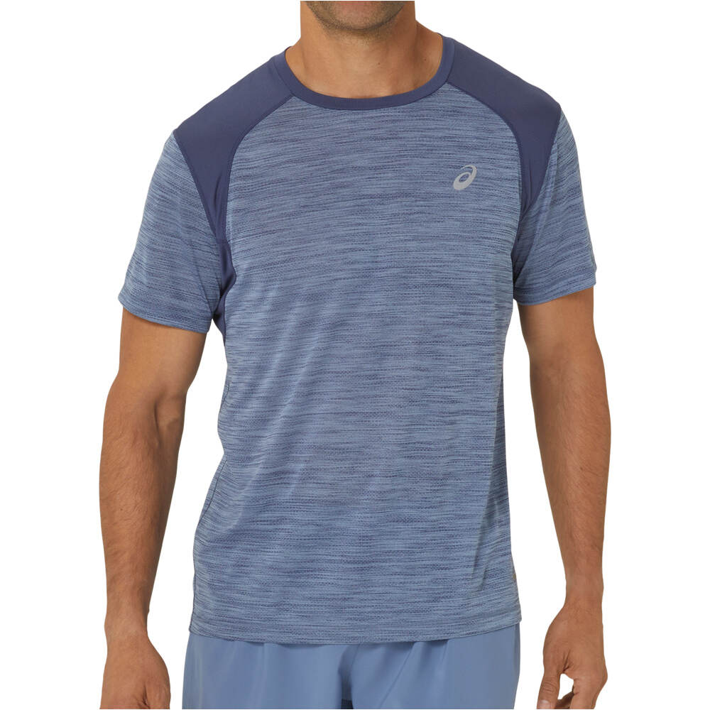 Asics camiseta técnica manga corta hombre ROAD SS TOP vista frontal