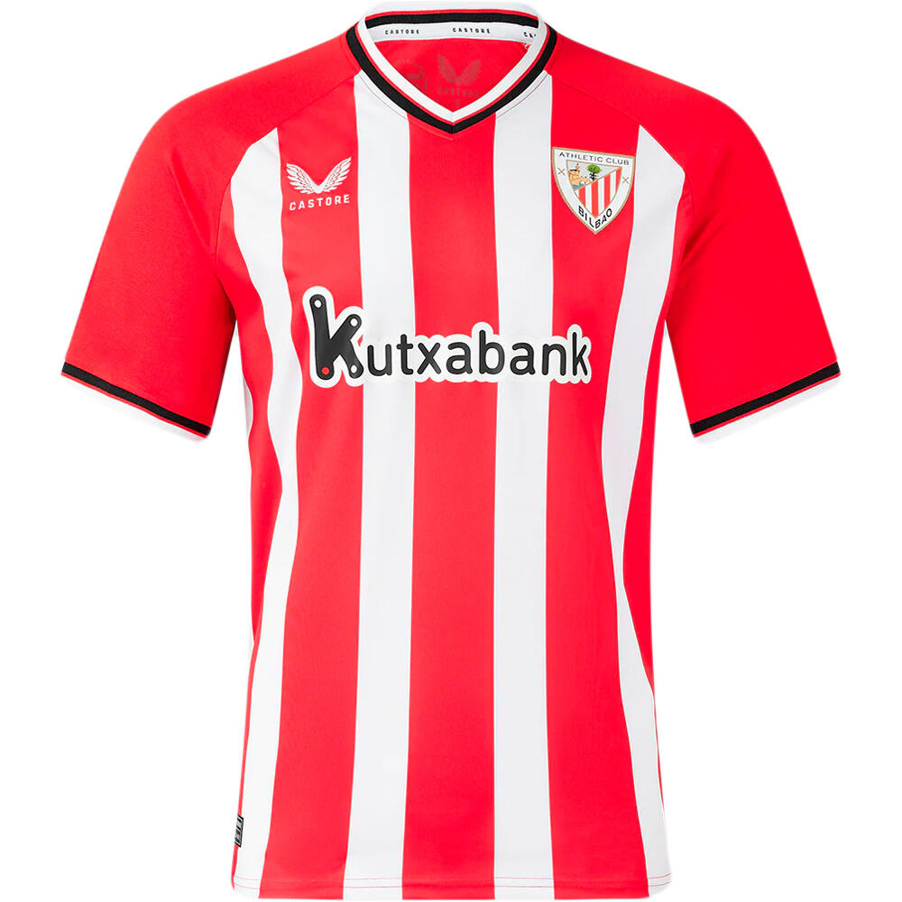 Castore camiseta de fútbol oficiales niño ATHL.BILBAO 24 REPLICA HOME INF SS JSY vista frontal