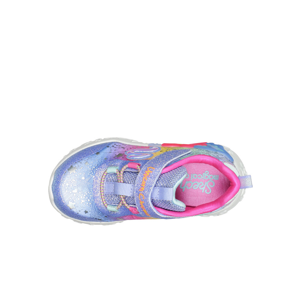 Skechers zapatilla multideporte bebe UNICORN CHARMER Lighted vista superior