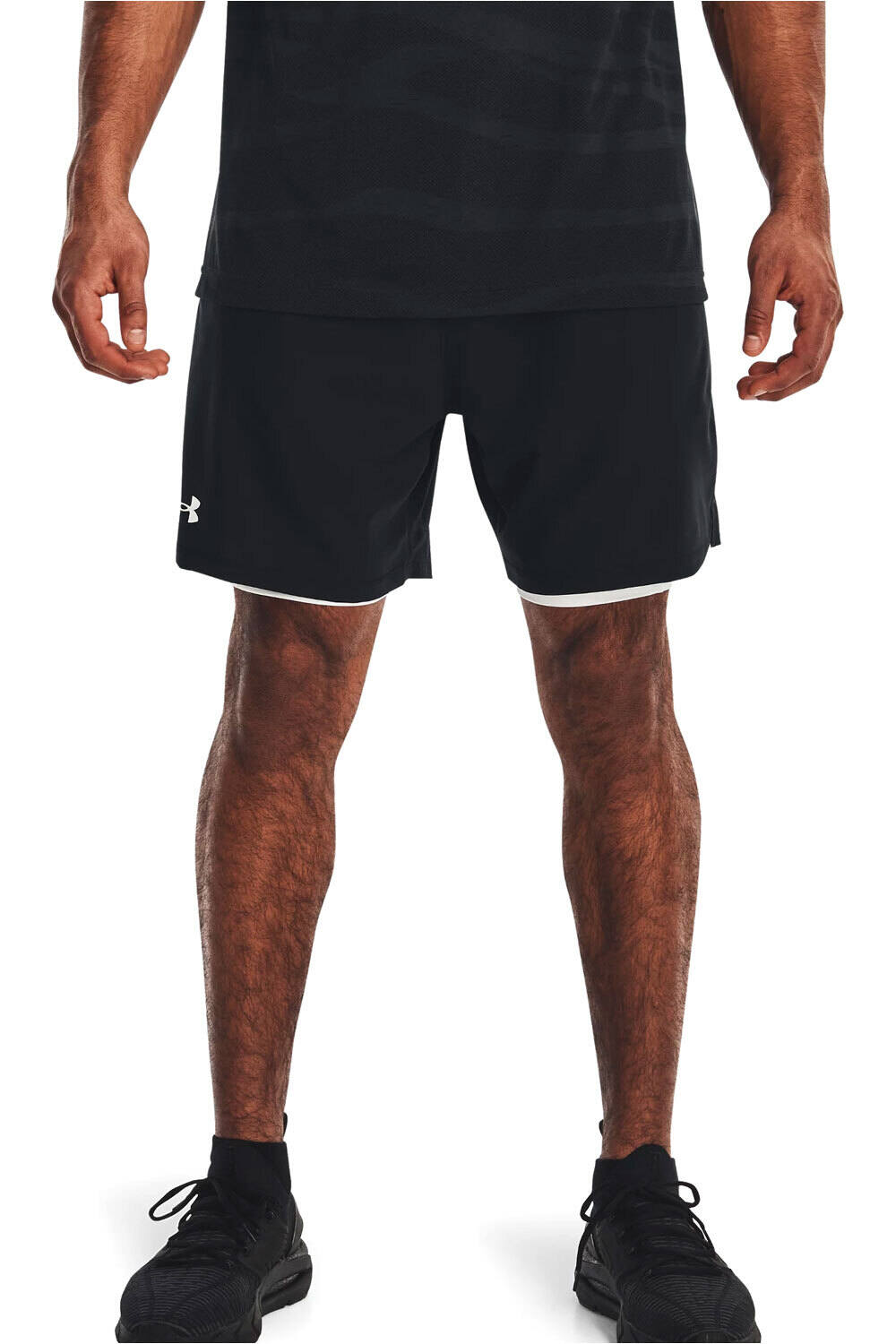 Under Armour pantalón corto fitness hombre UA Vanish Woven 2in1 Sts vista frontal