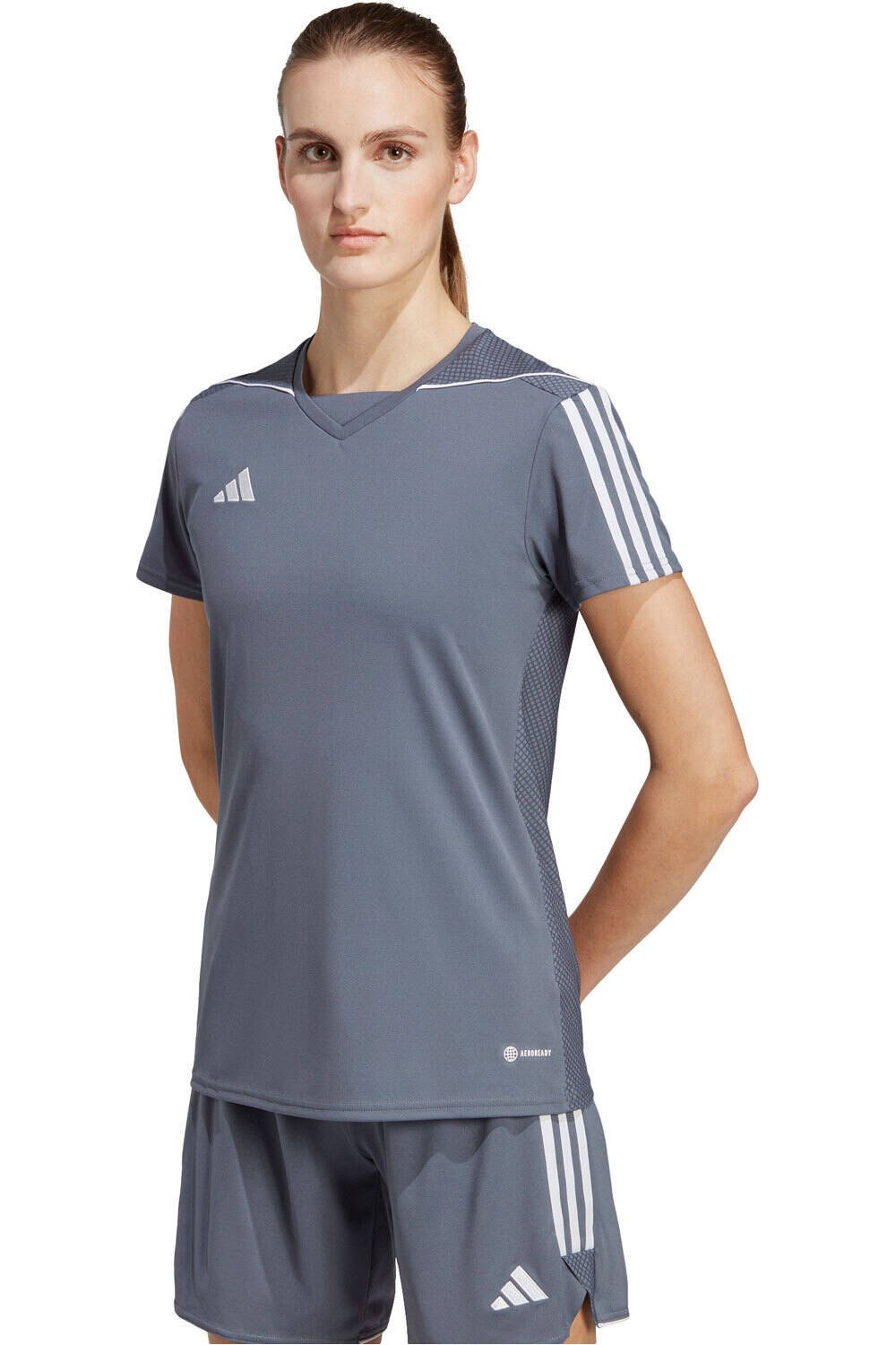 adidas camisetas fútbol manga corta TIRO 23 JSY W vista frontal