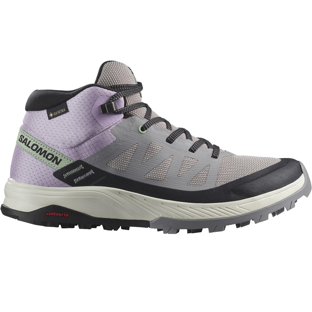 Salomon bota trekking mujer SHOES OUTRISE MID GTX W lateral exterior