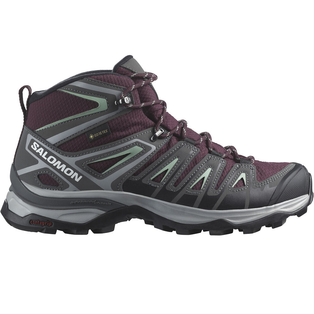 Salomon bota trekking mujer SHOES X ULTRA PIONEER MID GTX W lateral exterior