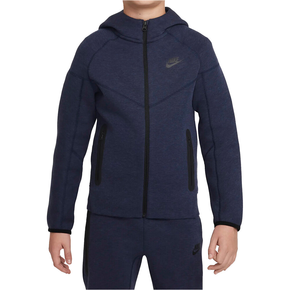 Nike sudadera niño B NSW TECH FLC FZ vista frontal