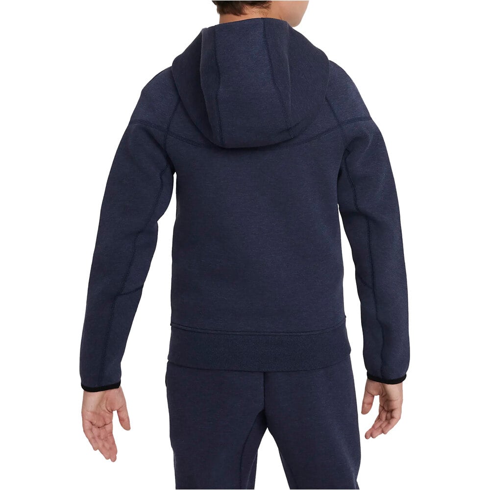 Nike sudadera niño B NSW TECH FLC FZ vista trasera