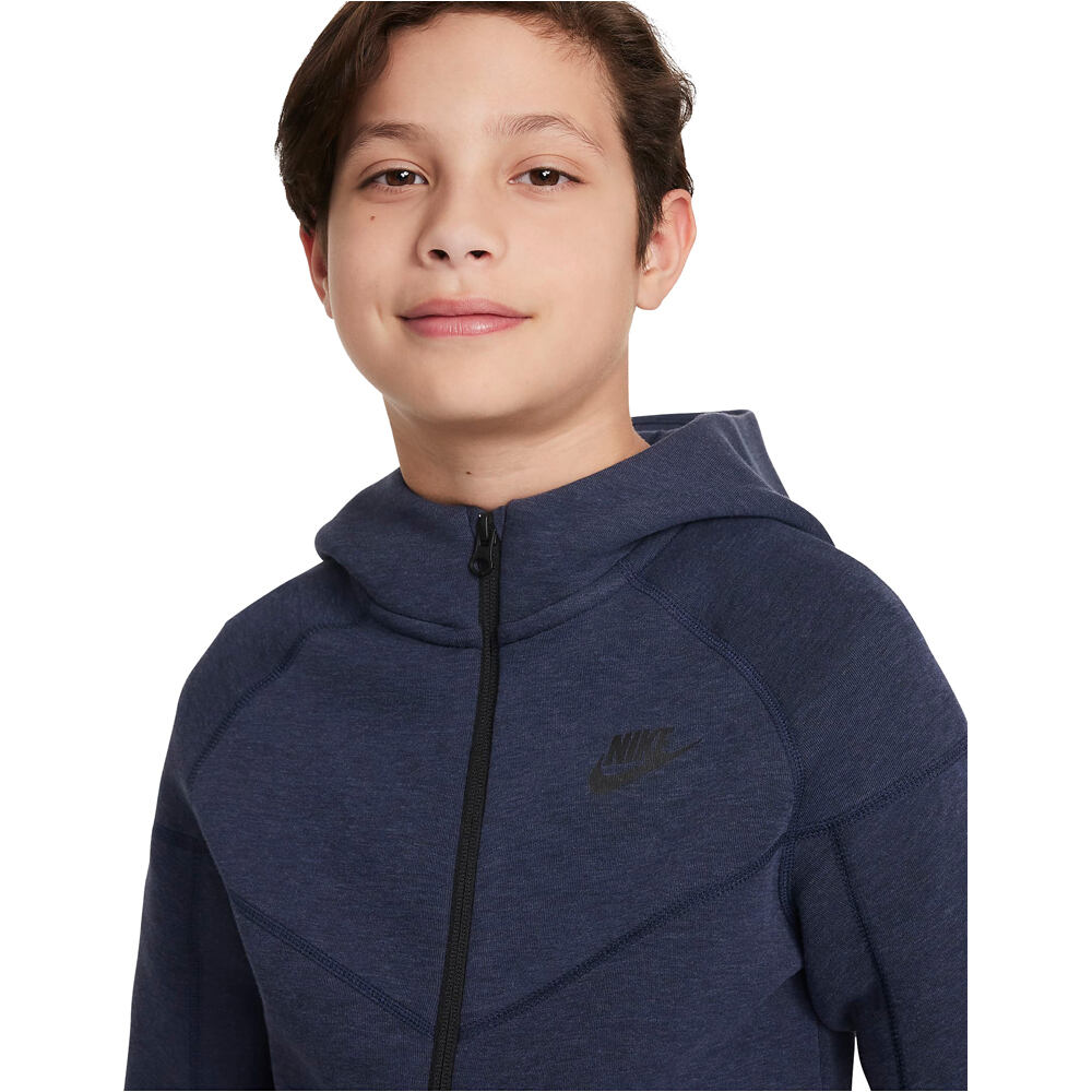 Nike sudadera niño B NSW TECH FLC FZ vista detalle