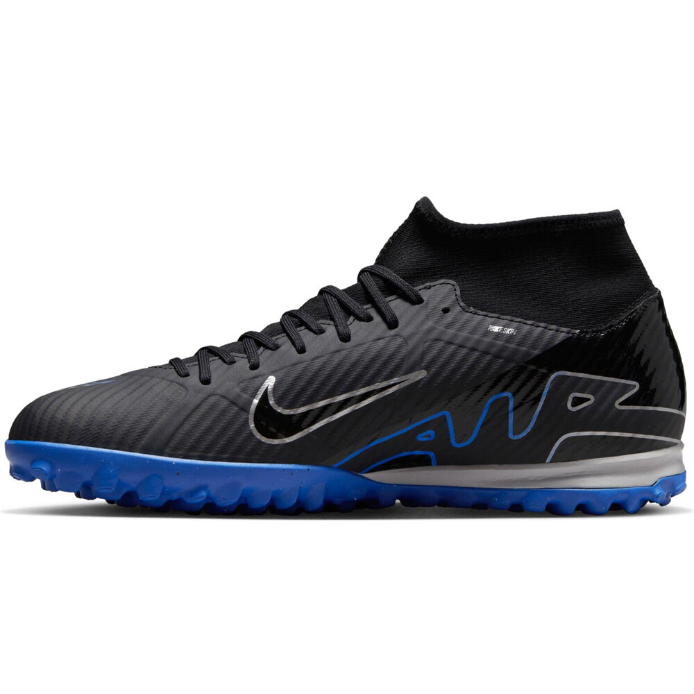 Nike botas de futbol multitaco y terreno duro ZOOM SUPERFLY 9 ACADEMY TF lateral interior