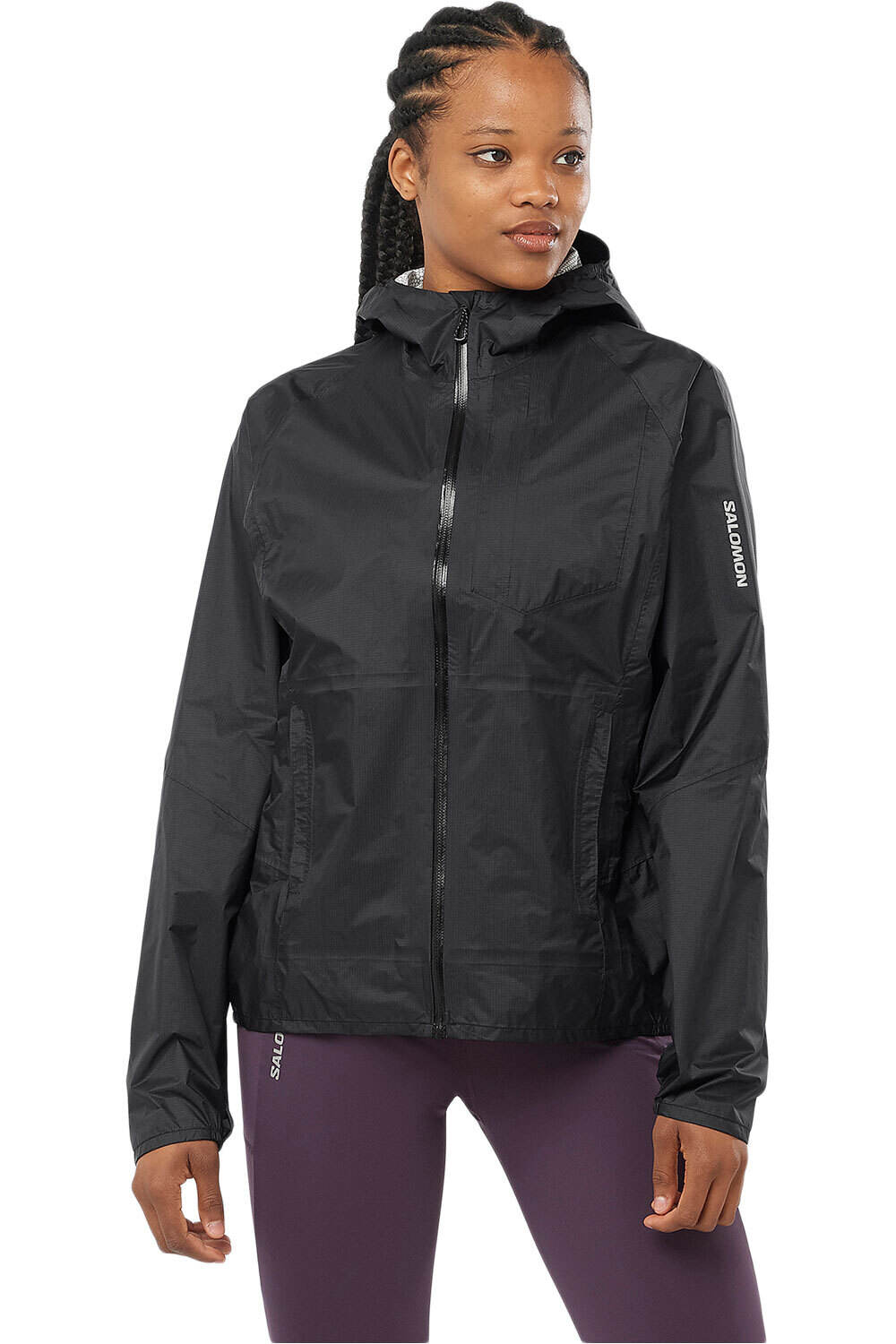 Salomon CHAQUETA TRAIL RUNNING MUJER BONATTI WP JKT W vista frontal