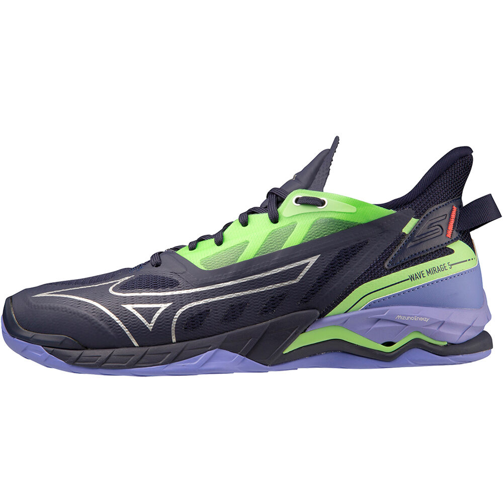 Mizuno zapatilla indoor hombre WAVE MIRAGE 5 lateral exterior