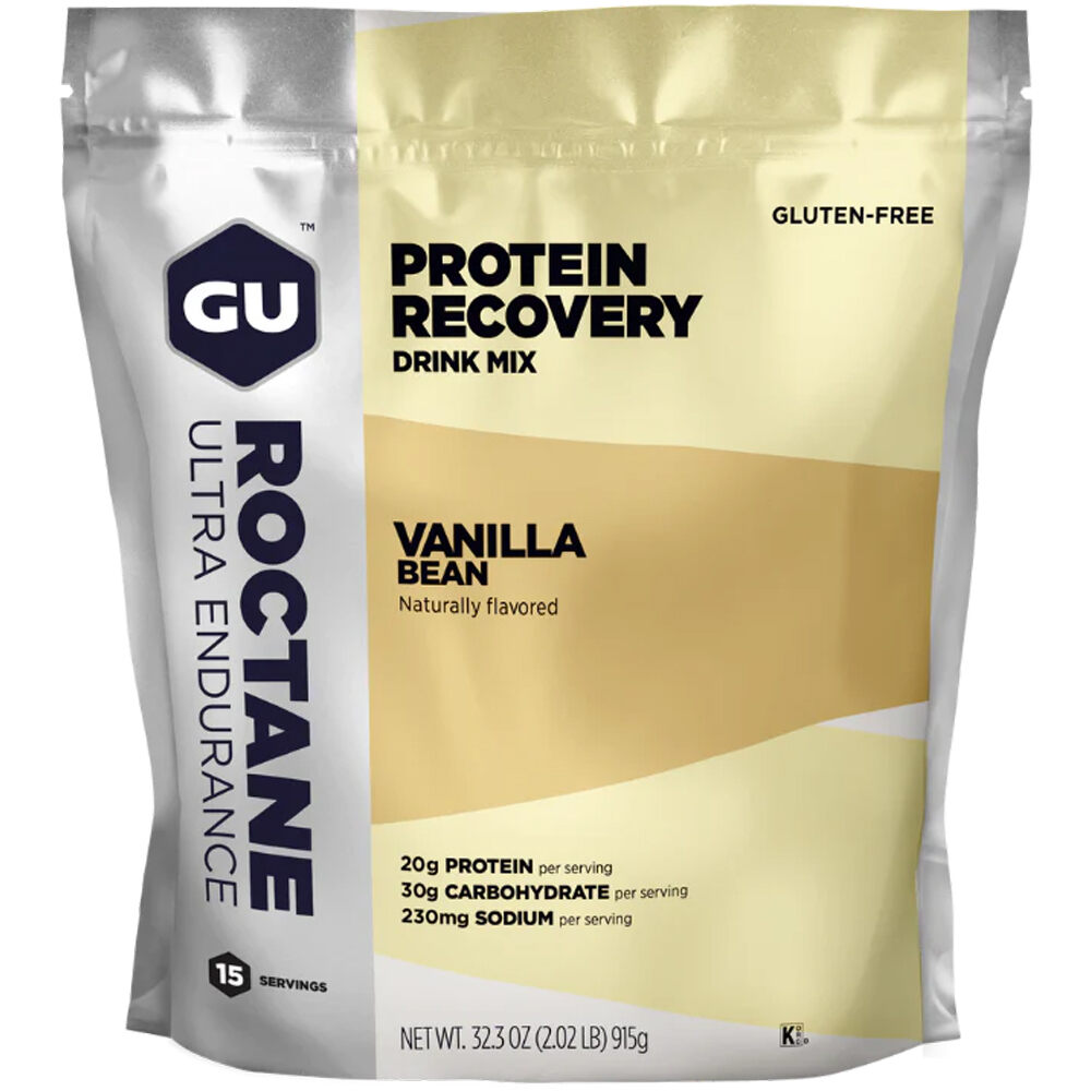 Gu Bebidas Carbohidratos GU VANILLA BEAN, ROCTANE RECOVERY DRINK, vista frontal