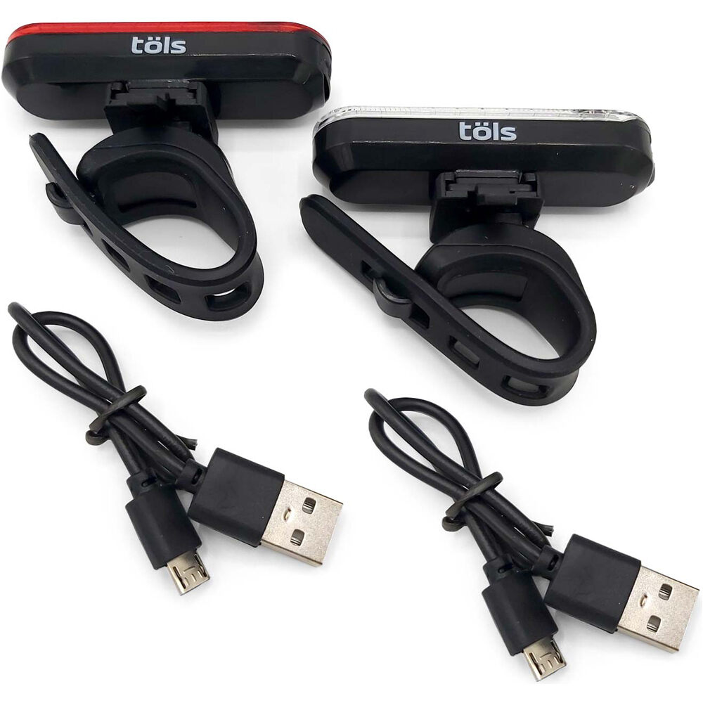 Tols equipos eléctricos bicicleta TOLS LEXIA SET USB LIGHT vista trasera