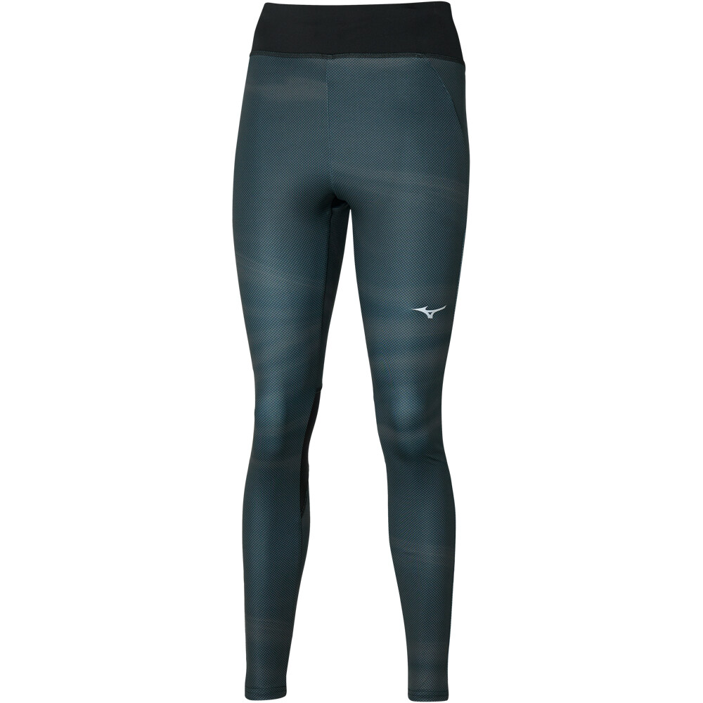 Mizuno pantalones y mallas largas fitness mujer Printed Tight (w) vista frontal