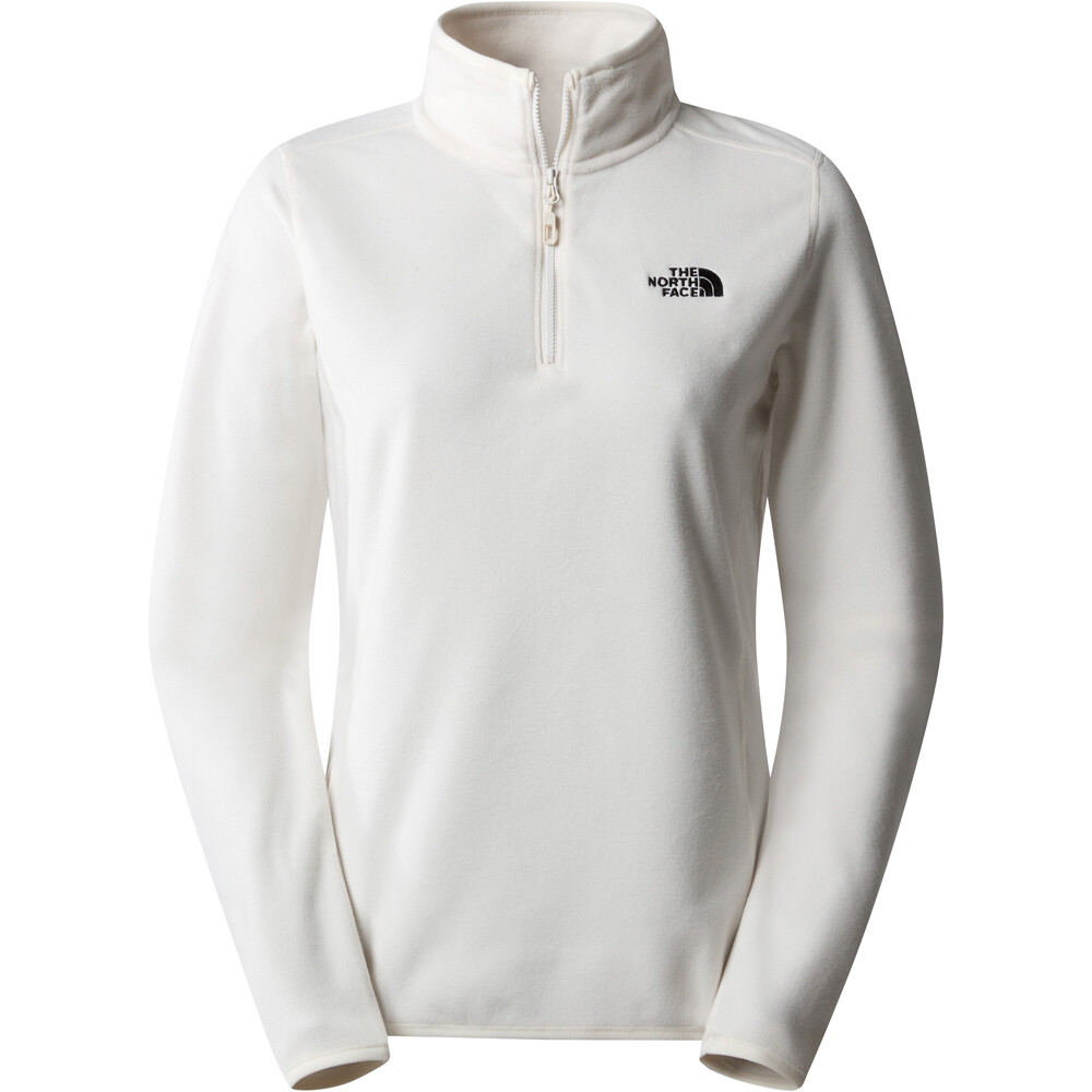 The North Face forro polar mujer W 100 GLACIER 1/4 ZIP vista frontal