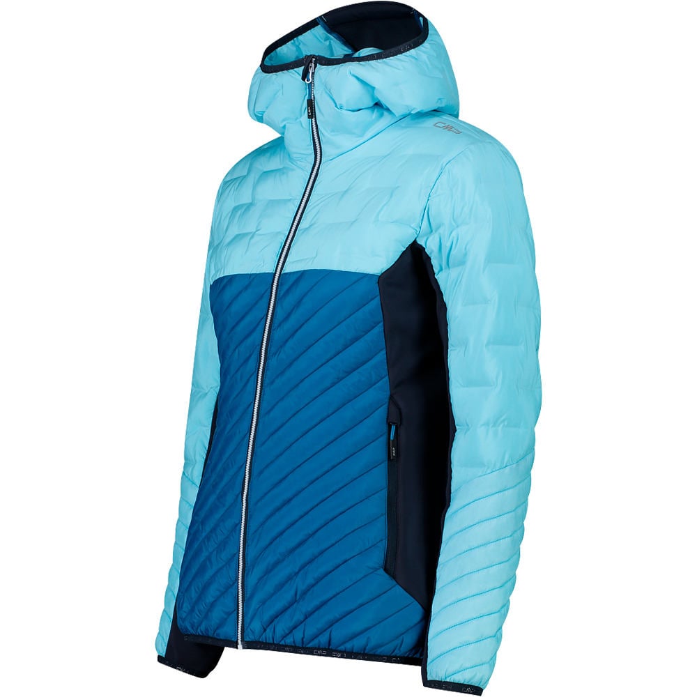 Cmp chaqueta outdoor mujer WOMAN JACKET HYBRID FIX HOOD vista detalle