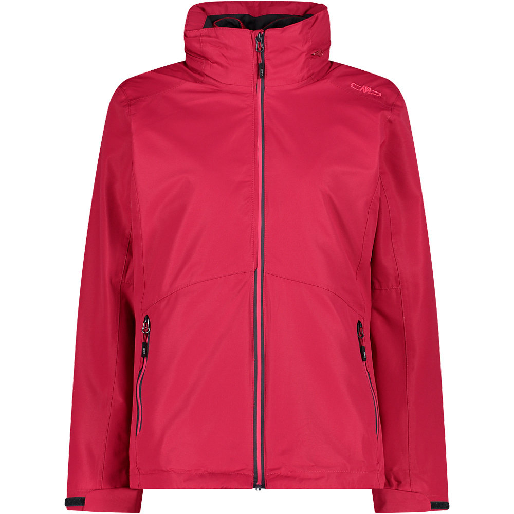 Cmp chaqueta impermeable insulada mujer WOMAN JACKET ZIP HOOD DETACHBLE INN.JACKET vista frontal