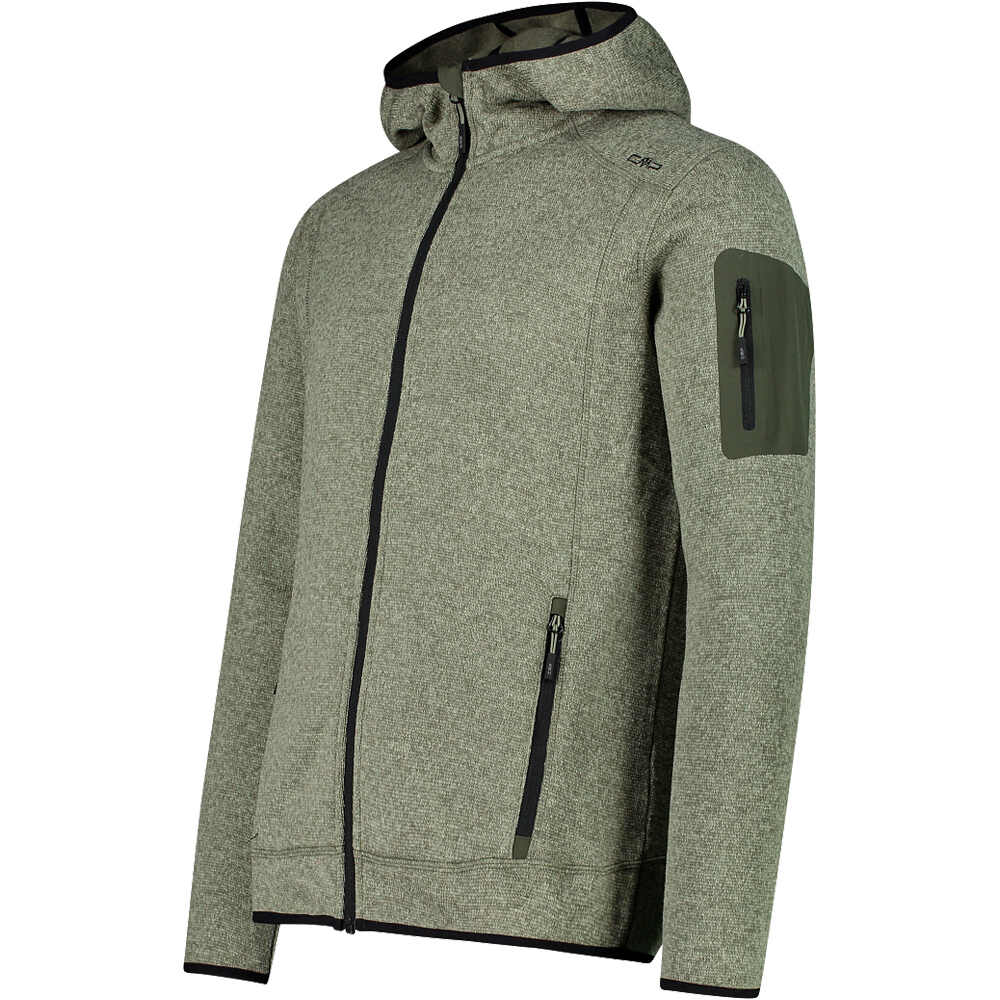 Cmp forro polar hombre MAN JACKET FIX HOOD vista detalle