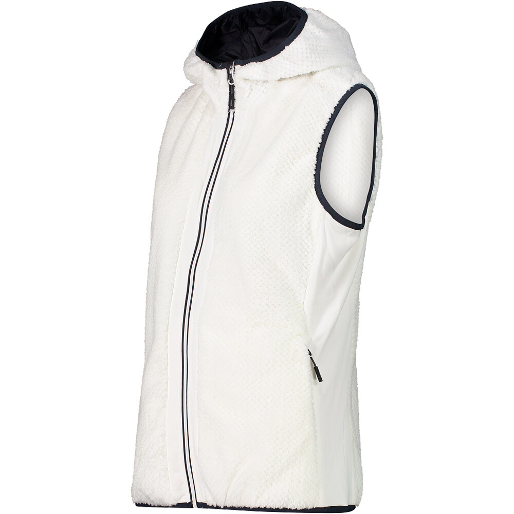 Cmp chaleco outdoor mujer WOMAN VEST FIX HOOD vista detalle