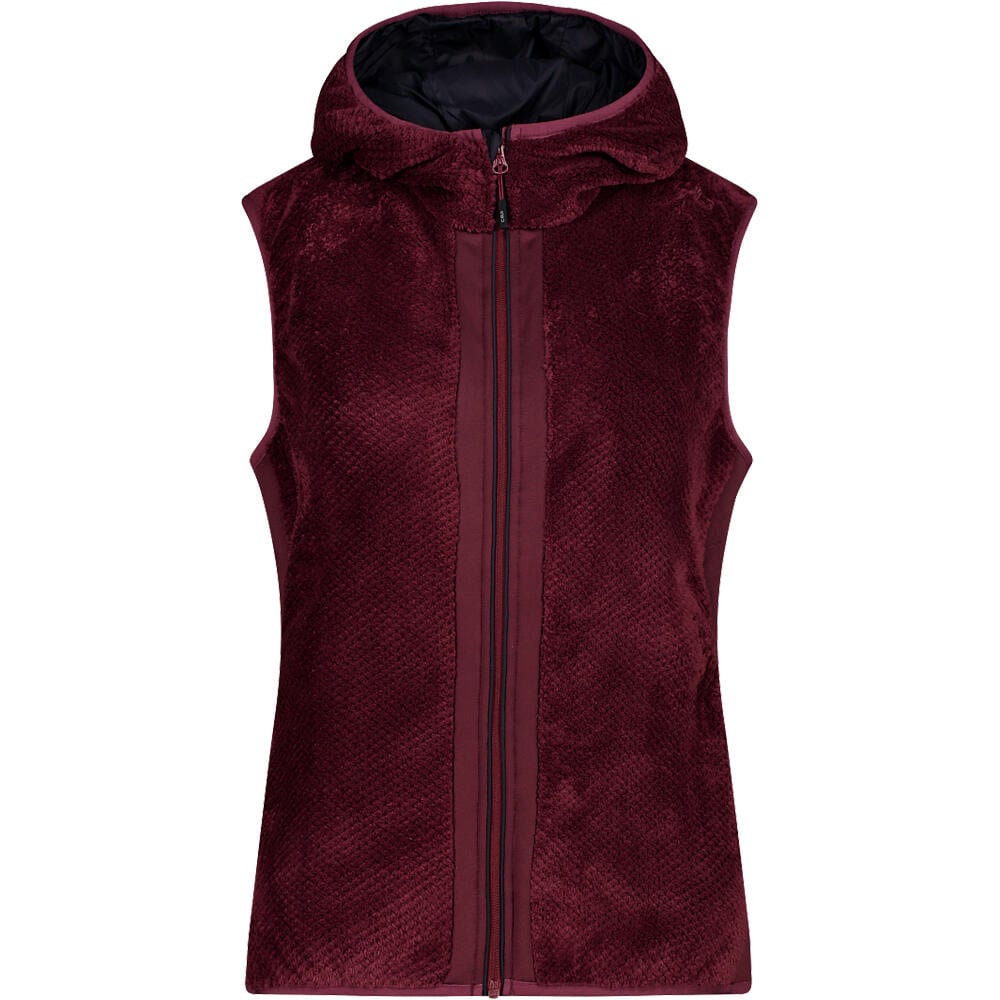 Cmp chaleco outdoor mujer WOMAN VEST FIX HOOD vista frontal