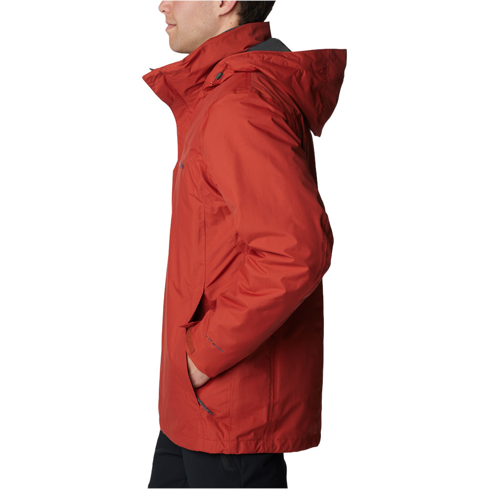 Columbia chaqueta impermeable insulada hombre Mission Air Interchange Jacket vista detalle