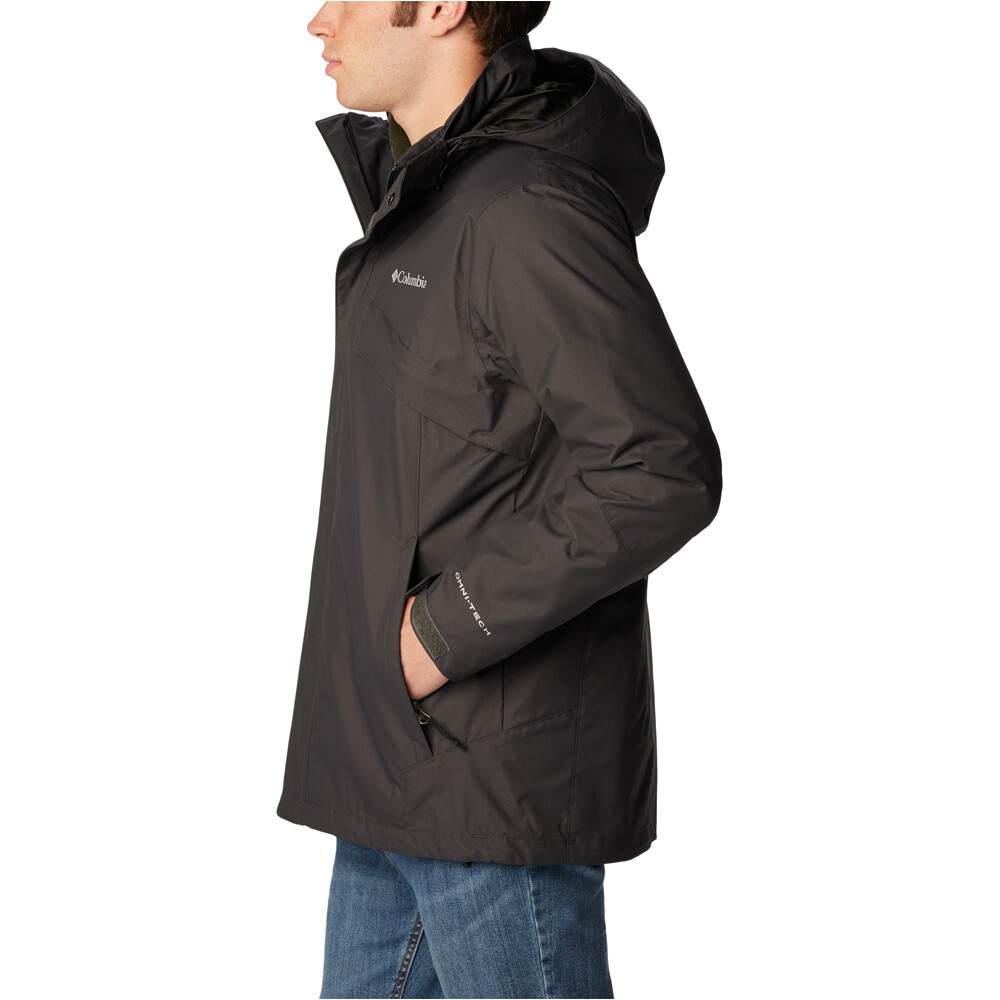 Columbia chaqueta impermeable insulada hombre Bugaboo II Fleece Interchange Jacket vista detalle