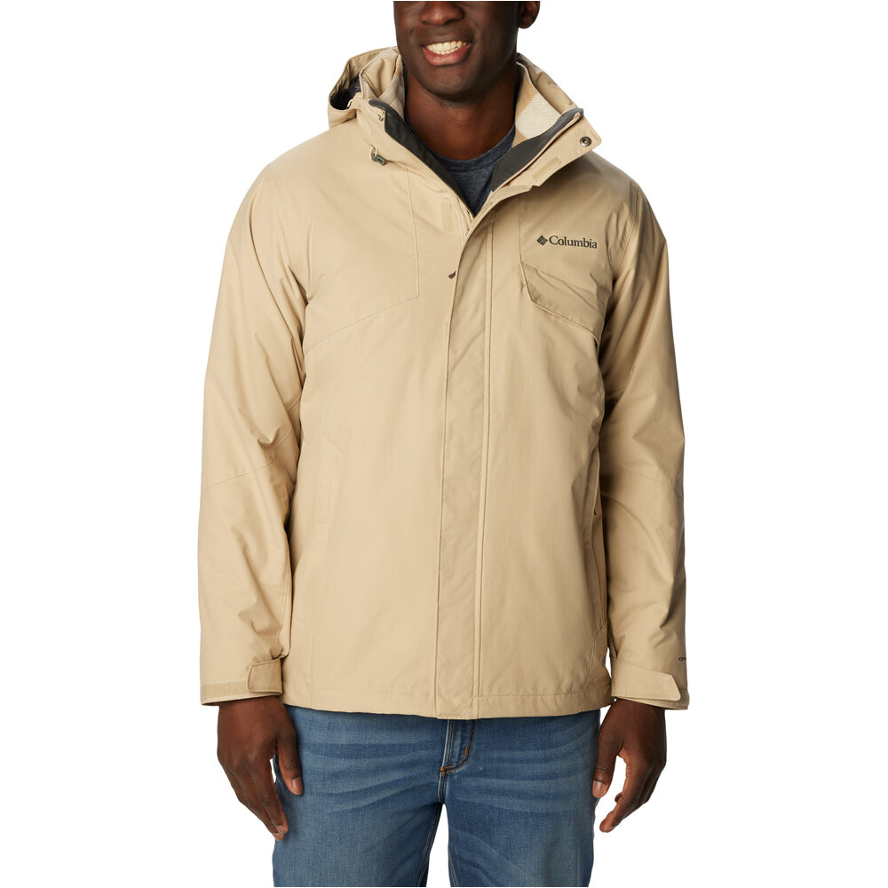 Columbia chaqueta impermeable insulada hombre Bugaboo II Fleece Interchange Jacket vista frontal