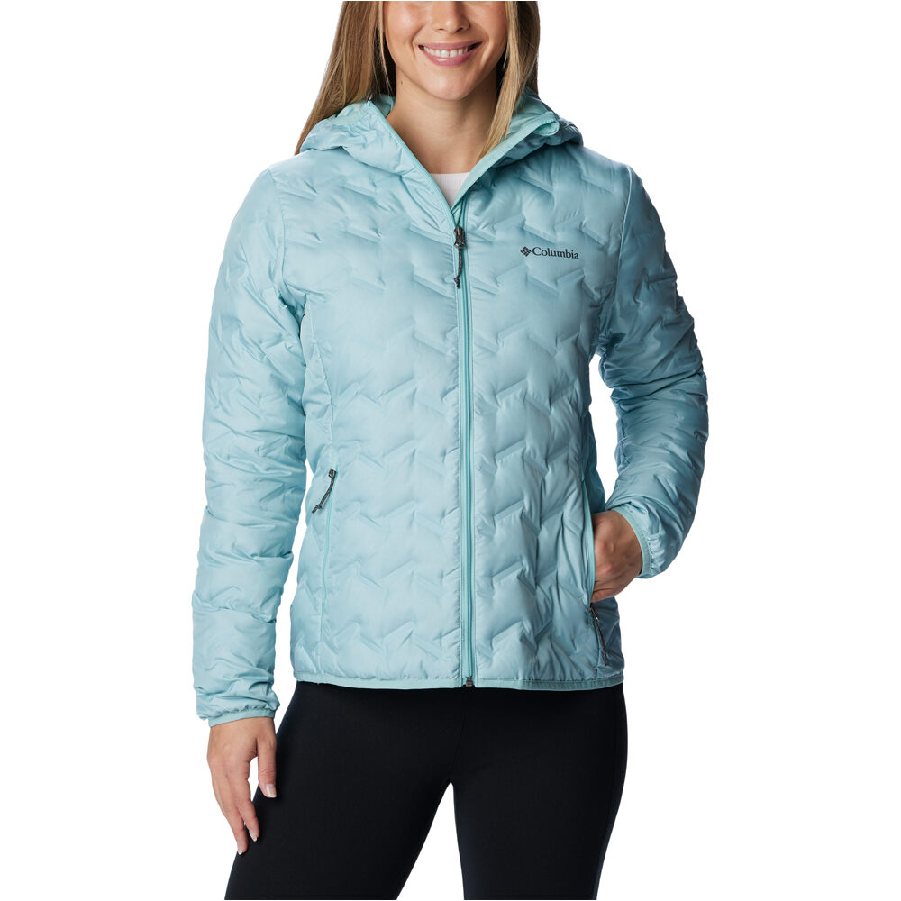 Columbia chaqueta outdoor mujer Delta Ridge Down Hooded Jacket vista frontal