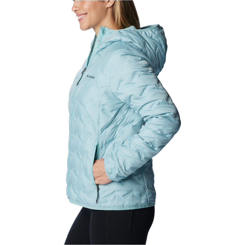 Columbia chaqueta outdoor mujer Delta Ridge Down Hooded Jacket vista detalle