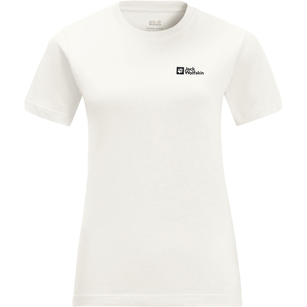 Jack Wolfskin Essential blanco camiseta | Forum montaña manga Sport corta mujer